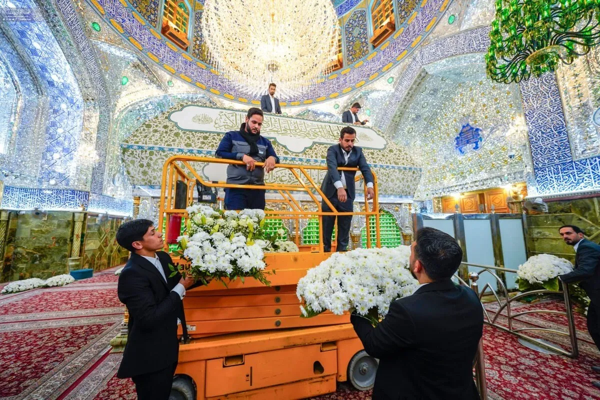 بارگاه علوی کی سجاوٹ ۱۳ رجب کے حوالے سے+ تصاویر