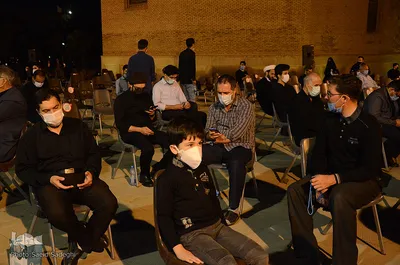 عزداری شب هشتم ماه محرم در مسجد کبود‎‎