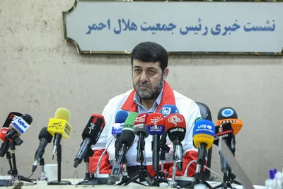 نشست خبری رئیس جمعیت هلال احمر