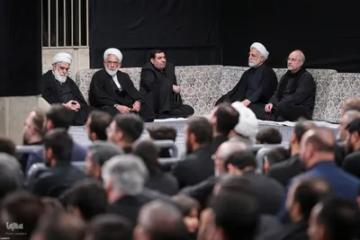 مراسم عزاداری شب تاسوعا در حسینیه امام خمینی(ره)