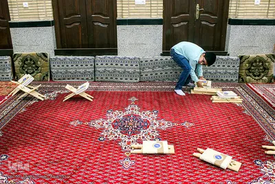 جزءخوانی قرآن در حسینیه آیت‌الله سید عدنان غُریفی خرمشهر