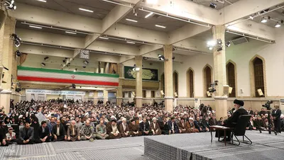 دیدار هزاران نفر از مردم آذربایجان شرقی با مقام معظم رهبری