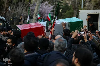 تشییع پیکر فرماندهان شهیددر معراج شهدا