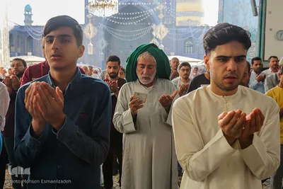 نماز عید قربان در حرم مطهر رضوی