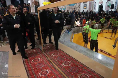 مراسم جشن میلاد حضرت امام علی(ع) در سالن ورزشی زورخانه شهرستان اهر
