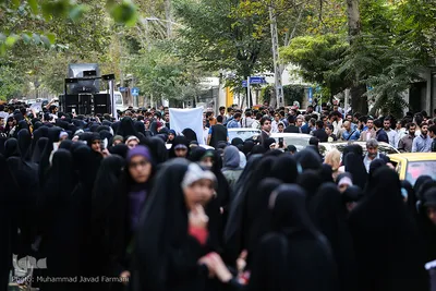 تجمع اعتراض آمیز دانشجویان به کشتار مسلمانان میانمار