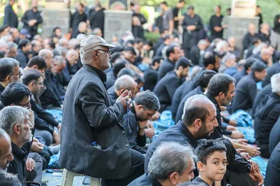 مراسم زیارت عاشورا در همدان‎