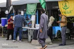 برپائی موکب اربعین در ورودی سومین حرم اهل بیت(ع)‎‎