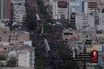فیلم |  قاب‌های هوایی از بدرقه تاریخی «آقای شهید ایران» در تهران