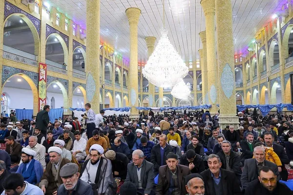 مراسم عمامه گذاری طلاب حوزه علمیه حضرت ولی‌عصر(عج) بناب