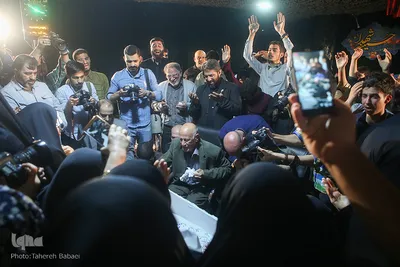 وداع با پیکر مطهر شهید امیر‌سعید قاسمی در معراج الشهدا تهران
