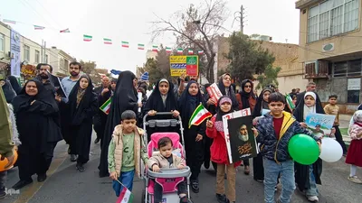 مراسم راهپیمایی ۲۲ بهمن در کاشان