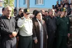 آیین بدرقه شهیدان «سید حسین موسوی» و «علی بازگیر» در خرم‌آباد