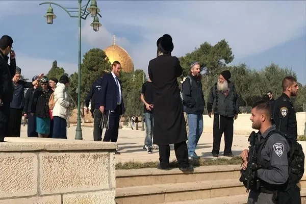 حضور مقامات صهیونیست در مسجدالاقصی