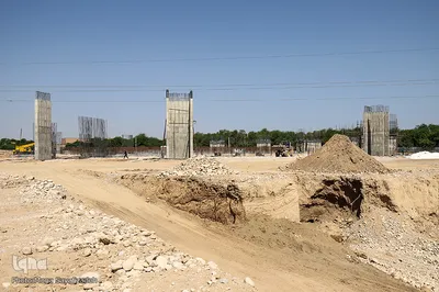 روند ساخت باغ موزه دفاع مقدس خوزستان در اهواز