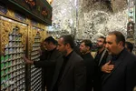 حضور استاندار مرکزی در مراسم عزاداری ظهر عاشورا در آستانه علوی - شازند/عکاس:طاها نظیری