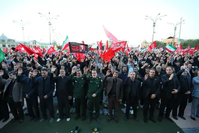 آیین باشکوه جاماندگان تشییع آقای شهید ایران در همدان
