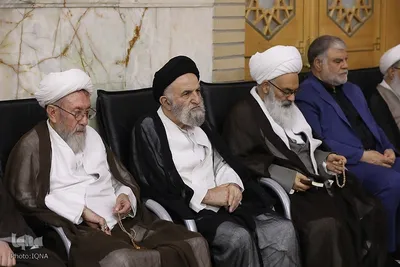 مجلس ترحیم آیت الله فیاض و گرامیداشت شهدای جنگ ۱۲ روزه در حرم بانوی کرامت