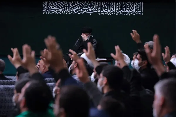 عزاداری هیئت‌های دانشجویی به مناسبت اربعین در محضر رهبری