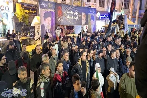 چهل شب در خیابان: راهپیمایی و اجتماع مردم بابلسر