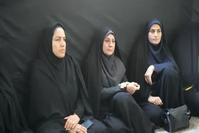 مراسم وداع بانوان لرستانی با رهبر شهید 