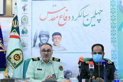 نشست خبری مشترک فرمانده سپاه الغدیر و فرمانده ناجا در استان یزد