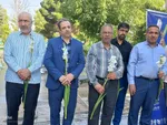 تجدید میثاق خبرنگاران و غبارروبی گلزار شهدای ملایر