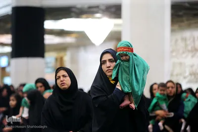 شیرخوارگان حسینی در حرم مطهر حضرت معصومه(س)