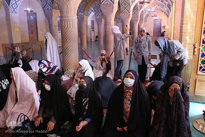 گردشگران نوروزی در مسجد نصیرالملک‎‎