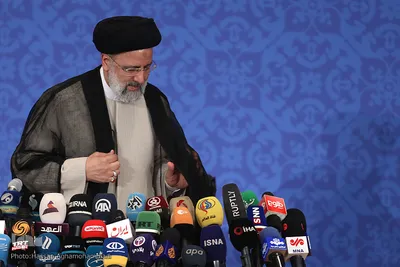 نخستین نشست خبری حجت‌الاسلام والمسلمین سیدابراهیم رئیسی، رئیس‌جمهور منتخب مردم ایران