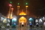 اولین برف زمستانی در قم