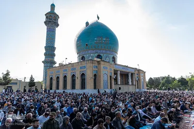نماز عید فطر در امامزادگان محمد (َع) و سکینه خاتون (س) کرج‎‎