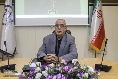حبیب مهکام پیشکسوت قرآنی در مراسم هفدهمین سالروز تأسیس خبرگزاری قرآن