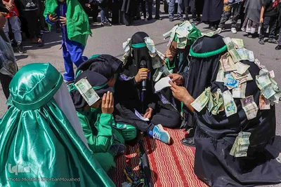 مراسم شبیه خوانی حرکت نمادین کاروان اسرای کربلا در اهر