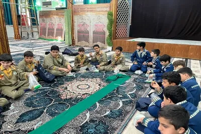 محفل نور و معرفت در ایام فاطمیه؛ تجلیل از سیره حضرت زهرا(س) در دبستان آیت‌الله طالقانی آمل