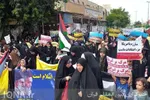 اجتماع بانوان قرآنی بوشهر به حمایت از کودکان غزه‌ای