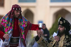 مراسم آیینی تعزیه در حرم شاهچراغ (ع)
