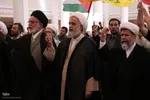 تجمع حوزویان شیراز در محکومیت جنایات صهیونیست‌ها‎