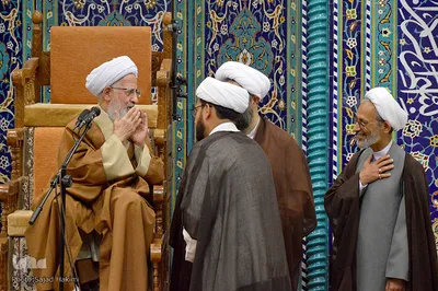 جشن عمامه گذاری طلاب در میلاد امام زمان(ع) در قم