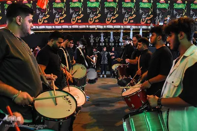 آیین عزاداری شب ششم محرم مسجد امام حسین(ع) سمنان