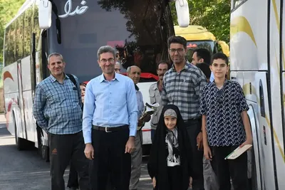 آیین بدرقه پیاده‌روی اربعین دانشگاهیان دانشگاه تبریز