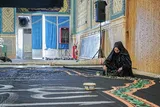 عکس | مشق دلدادگی به رهبر شهید در آستان مسجد جمکران