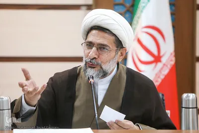 حجت‌الاسلام والمسلمین حمید محمدی، دبیر شورای توسعه فرهنگ قرآنی در جلسه شورای توسعه فرهنگ قرآنی