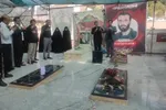 غبارروبی قبور شهدای جنگ تحمیلی 12 روزه توسط اعضای جهاد دانشگاهی لرستان