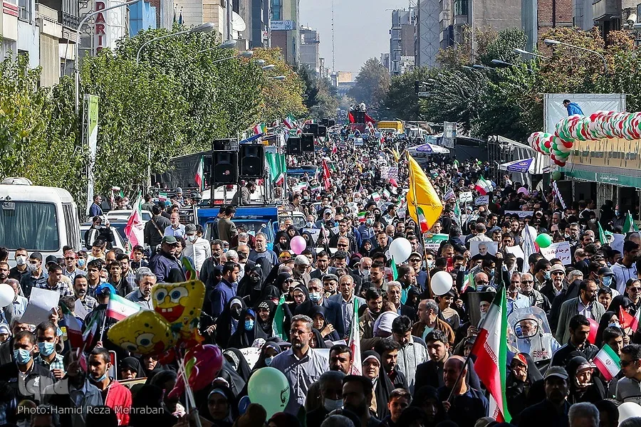 Bütün İslami İranda 13 aban yürüşləri keçirilir