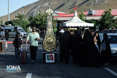 بازگشت زايران اربعین حسینی از مرز تمرچین