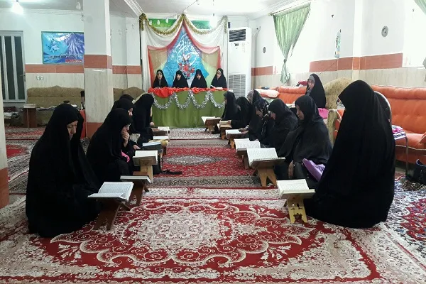 برپایی مراسم ترتیل‌خوانی قرآن در واحد‌های مؤسسه کریمه گلستان