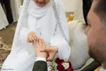 برگزاری مراسم عقد ازدواج جمعی از جوانان، به‌مناسبت ولادت باسعادت امام حسن مجتبی(ع)