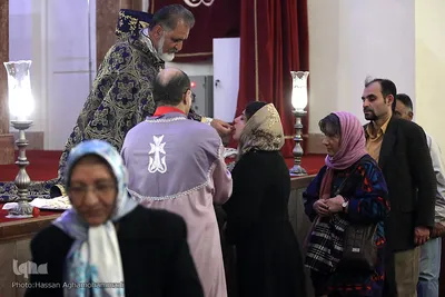 مراسم آغاز سال نو میلادی در کلیسای مریم مقدس تهران