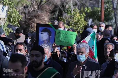 مراسم تشییع و تدفین پاسدار شهید «فیض‌الله کنعانی حقیقی» در شیراز‎‎
